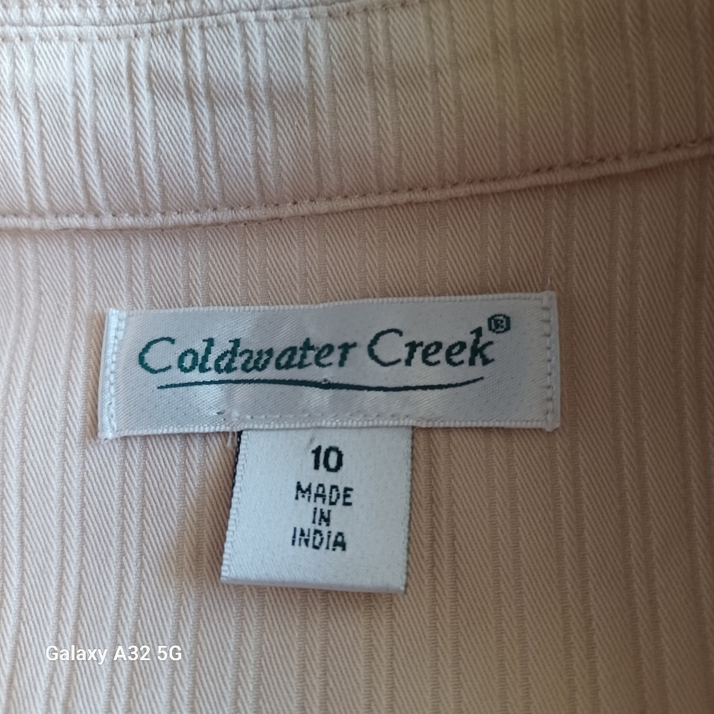 Coldwater Creek Women Size 10 Light Tan Utility Jacket - Picture 2 of 11